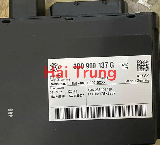 Hộp điều khiển hệ thống ra vào và khởi động không cần chìa khóa Volkswagen Phaeton Tháo Xe 3D0909137G