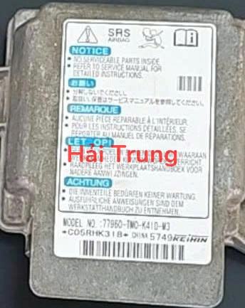 Hộp điều khiển túi khí Honda City Tháo Xe 77960-TM0-K410-M3 77960TM0K410M3
