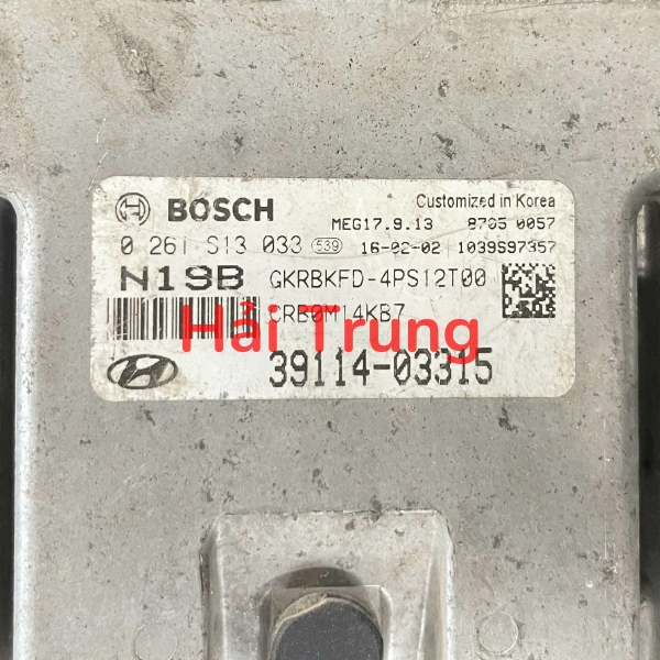 Hộp điều khiển động cơ ECU ECM Hyundai Accent Bule 2012 39114-03315 3911403315