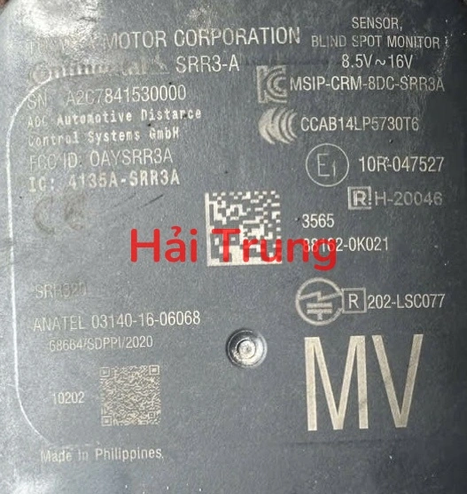 Hộp Radar cảm biến lùi Toyota Fortuner 2022-2025 Tháo Xe 881620K021