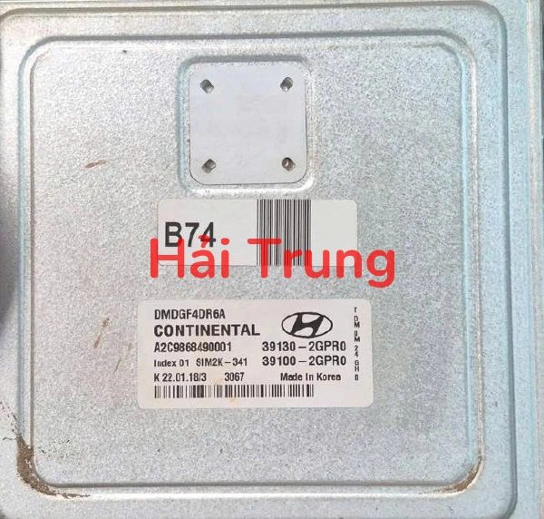 Hộp điều khiển động cơ Hộp đen ECU Hyundai Santafe 2013-2015 2.4 Tháo Xe 39130-2GPR0