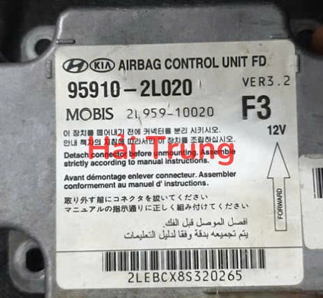 Hộp điều khiển túi khí Hyundai I30 Tháo Xe 95910-2L020 959102L020