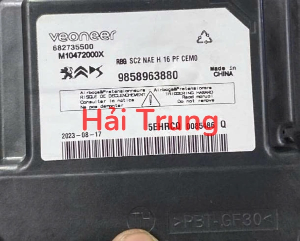 Hộp điều khiển túi khí PEUGEOT 408 Tháo Xe 9858963880