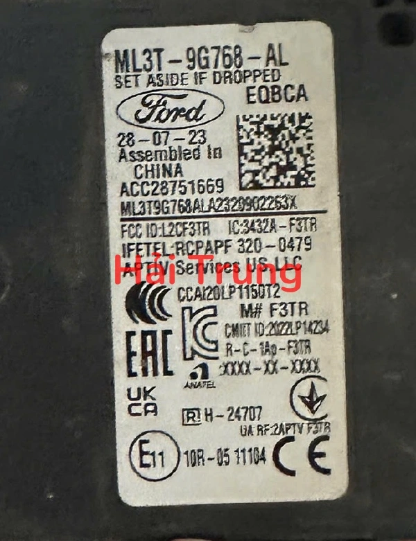 Hộp radar cảm biến khoản cách Ford Ranger F150 Tháo Xe ML3T-9G768-AL ML3T9G768AL