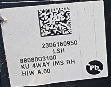 Hộp điều khiển ghế trước Hyundai Custin Tháo Xe 88080-O3100