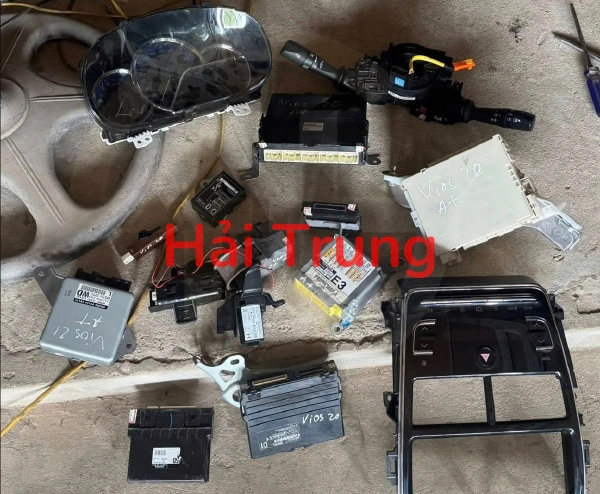 Tháo Xe Full set nổ, bộ nổ, hộp điện đầy đủ Toyota Vios 2019 2020 AT