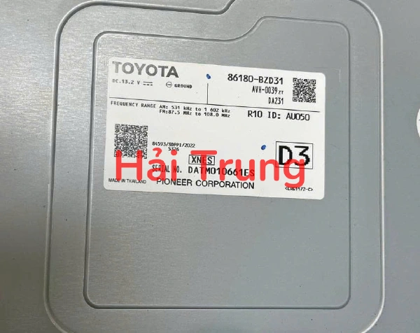 Hộp màn hình Toyota Yaris Cross 2021-2025 Tháo Xe 86180-BZD31 86180BZD31