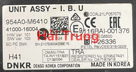Hộp IBU Kia K3 2013-2015, Cerato 2012-2018 Tháo Xe 954A0M6410