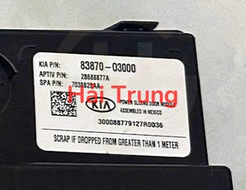 Hộp điều khiển cửa lùa Hyundai Cutin Tháo Xe 83870O0003