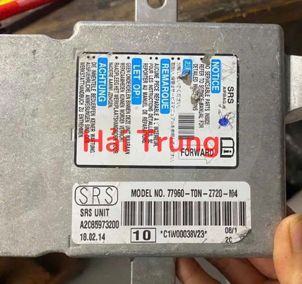 77960-T0N-Z720-M4 HỘP ĐIỀU KHIỂN TÚI KHÍ HONDA CRV CITY CIVIC THÁO XE