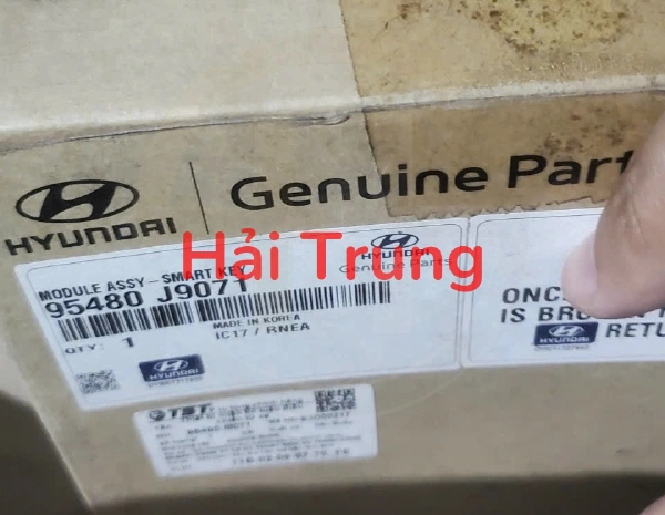 Hộp điều khiển chìa khóa thông minh Smart Key Hyundai Kona 95480J9071