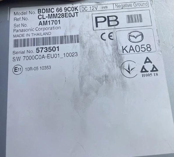 Hộp điều khiển kết nối giải trí CMU Mazda 3, CX-30 2019-2025 có Camera BDMC669C0K