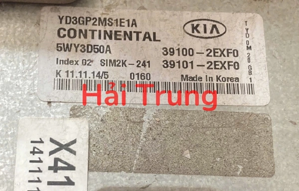 Hộp điều khiển động cơ Hộp đen ECU Kia K3 2015 Tháo Xe 39100-2EXF0