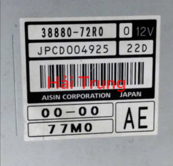 Hộp TCM Suzuki Ertiga Tháo Xe 38880-72R0-000 3888072R0000