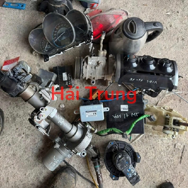 Tháo Xe Full set nổ, bộ nổ, hộp điện đầy đủ Toyota Vios 2017 số sàn