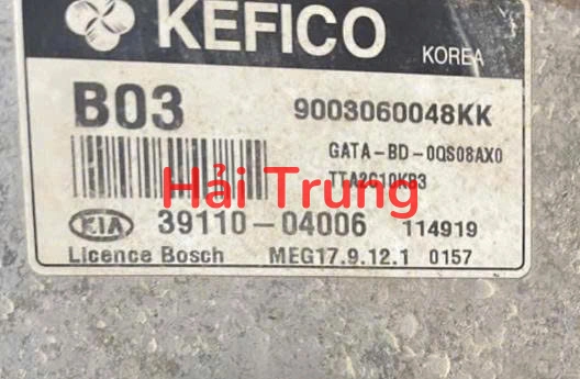 Hộp điều khiển động cơ Hộp đen ECU Kia Morning 2012-2015 Tháo Xe 39110-04006
