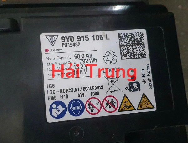 Bình ắc quy Lithium-ion Porsche Cayenne, Panamera, Macan Tháo Xe 9Y0915105L
