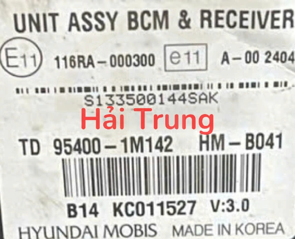 954001M142 Hộp BCM Kia Forte Cerato 2009-2013 Tháo Xe