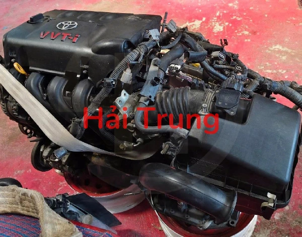 Nguyên cụm máy tổng thành Toyota Vios 2008-2015 máy đen 1NZ