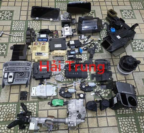 Tháo Xe Full set nổ, bộ nổ, hộp điện đầy đủ Hyundai Santafe 2021-2023 máy dầu số bấm