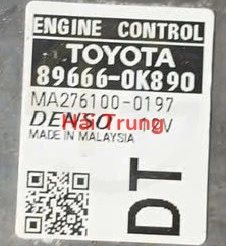 Hộp điều khiển động cơ Hộp đen Ecu Toyota Fortuner 2020-2025 Tháo Xe 89666-0K890