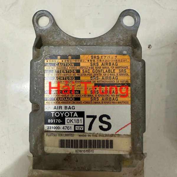 89170-0K181 Hộp điều khiển túi khí Toyota Fortuner Tháo Xe