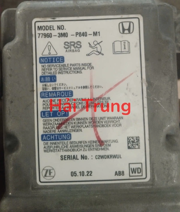 Hộp điều khiển túi khí Honda HR-V 2024 2025 Tháo Xe 77960-3M0-P840-M1 779603M0P840M1