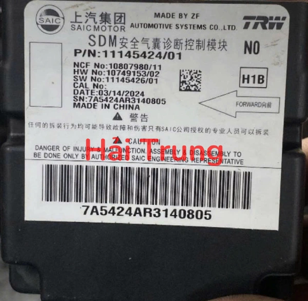Hộp điều khiển túi khí MG5 Tháo Xe 11145424/01