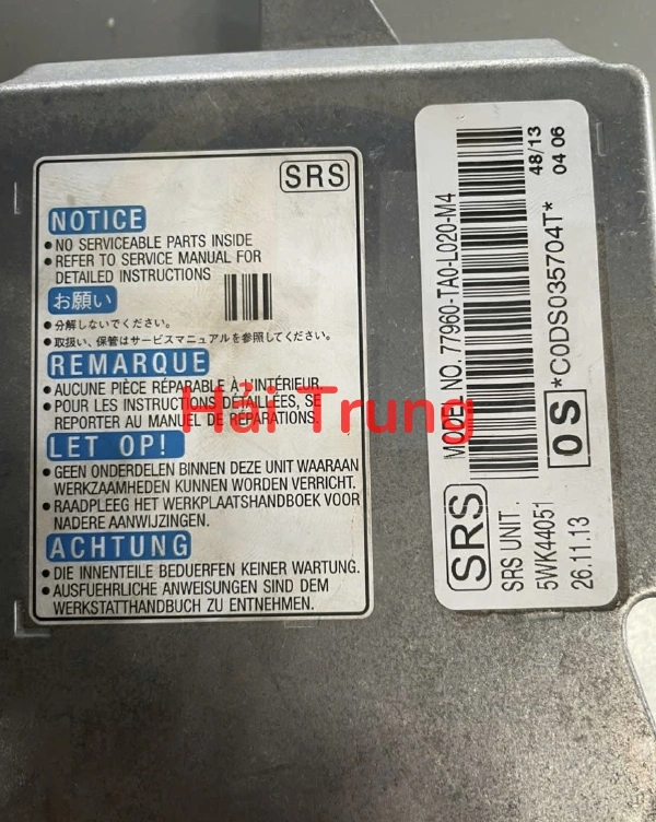 Hộp điều khiển túi khí Honda Accord 2008-2010 Tháo Xe 77960-TA0-L020-M4