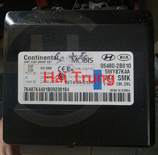 Hộp điều khiển khóa thông minh Smart Key Hyundai Santafe 2009-2012 Tháo Xe 954802B010