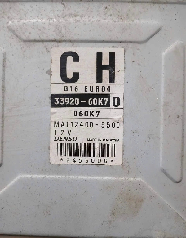 Hộp điều khiển động cơ Hộp đen ECU Suzuki Carry Pro Tháo Xe 33920-60K70