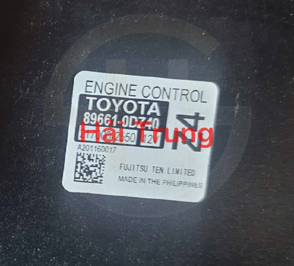 Hộp điều khiển động cơ Hộp đen ECU Toyota Vios Tháo Xe 89661-0DZ40 896610DZ40
