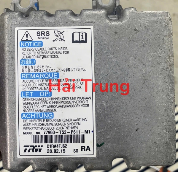 Hộp điều khiển túi khí Honda Civic 2.0 AT Tháo Xe 77960-TS2-P611-M1 77960TS2P611M1