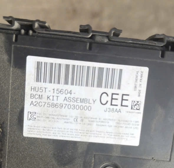 Hộp Body BCM Ford Ecosport 2018-2020 Tháo Xe HU5T-15604-CEE