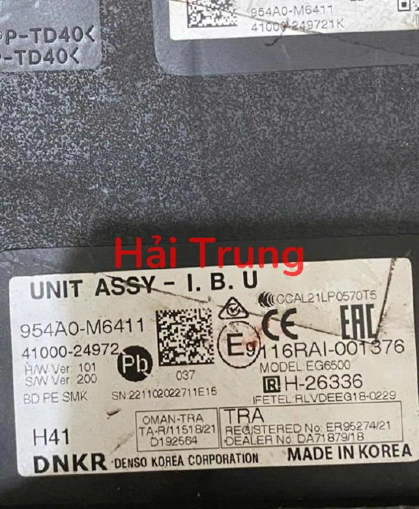 Hộp IBU Kia K3 2021-2025 Tháo Xe 954A0-M6411 954A0M6411