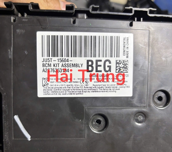 Hộp BCM Ford Ranger Tháo Xe JU5T-15604-BEG JU5T15604BEG