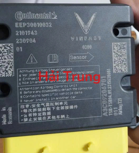 Hộp điều khiển túi khí Vinfast VF8 Tháo Xe EEP30010032