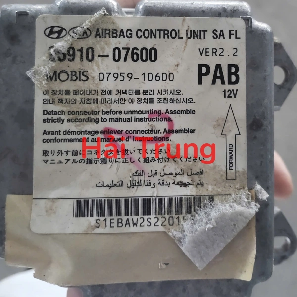 Hộp điều khiển túi khí Kia Morning 2009 Tháo Xe 95910-07600 9591007600