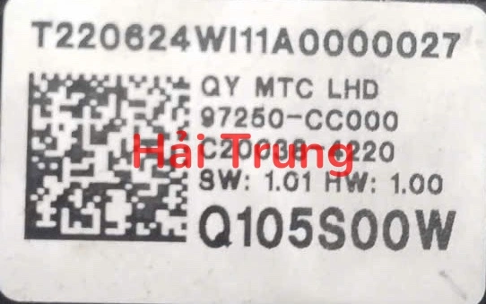 Cụm điều khiển công tắc điều hòa AC Kia Sonet Tháo Xe 97250-CC000 97250CC000 