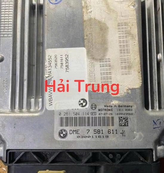 Hộp điều khiển động cơ (ECU DME) BMW 320i (E90), E60, E87, E88 Tháo Xe 7581611