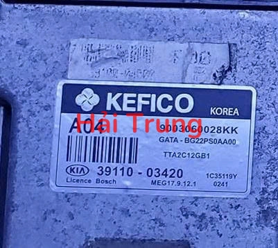 Hộp điều khiển động cơ ECU Kia Morning số tự động 39110-03420