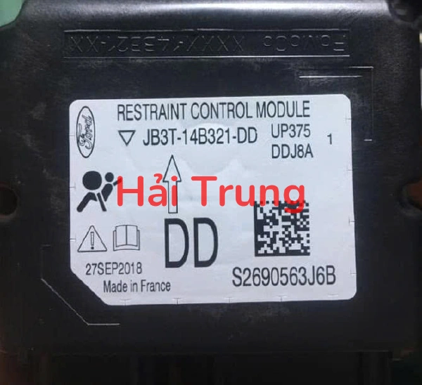 Hộp điều khiển túi khí Ford Everest 2019 Tháo Xe JB3T-14B321-DD JB3T14B321DD