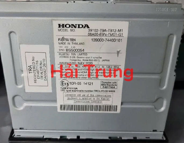 Màn hình Honda City Top 2019 Tháo Xe 39102-T9A-T812-M1 39102T9AT812M1