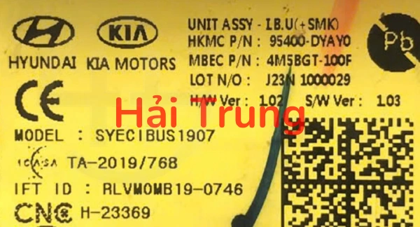 Hộp điều khiển điện thân xe IBU Kia Carens 2023-2026 Tháo Xe 95400DYAY0