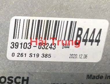 Hộp điều khiển động cơ Hộp đen ECU Hyundai I10 2016-2020 Tháo Xe 39103-03243