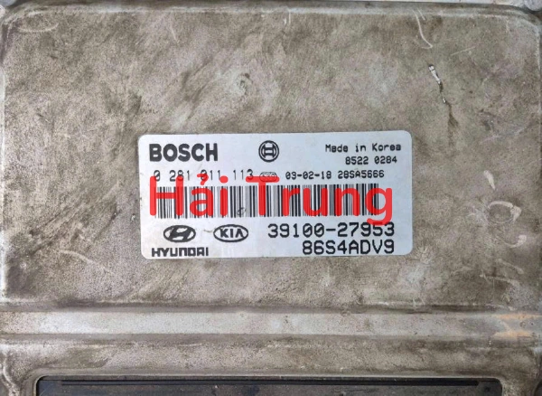 Hộp điều khiển động cơ ECU Hyundai Santafe 2003 2004 Tháo Xe 39100-27953
