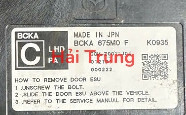 Hộp điều khiển điện cửa Mazda 3 Tháo Xe BCKA675L0F BCKA675M0F