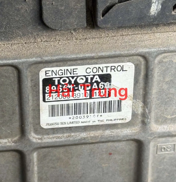 Hộp điều khiển động cơ ECU Toyota Vios G 2007 Tháo Xe 89661-0DA60 896610DA60