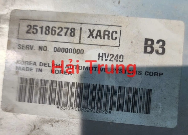 Hộp điều khiển động cơ Hộp đen ECU Chevrolet Aveo và Daewoo Gentra Tháo Xe 25186278