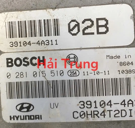 Hộp điều khiển động cơ Hộp đen ECU Hyundai Porter 2 Tháo Xe 39104-4A311